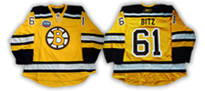 Byron Bitz Game Worn Jersey